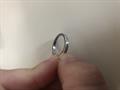 Woman’s platinum Wedding band