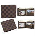 Dark brown/back checkered wallet 