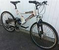 Stolen Raleigh Lithium 26in dual suspension mountain bike..